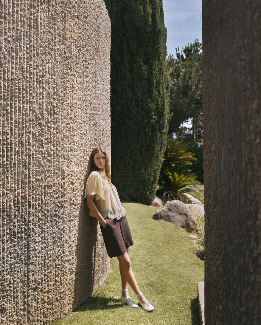 Yerse - Bermudashort aus Leinen