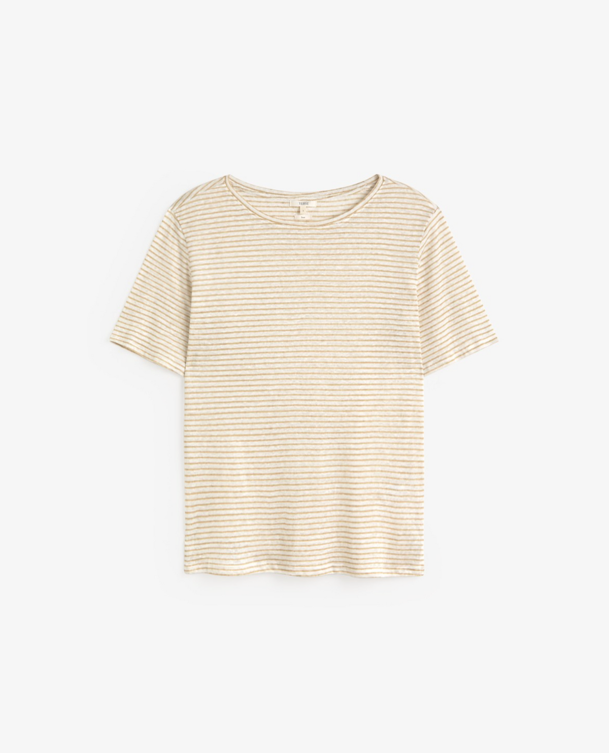 Yerse - Gestreiftes Kurzarm-T-Shirt aus Leinen