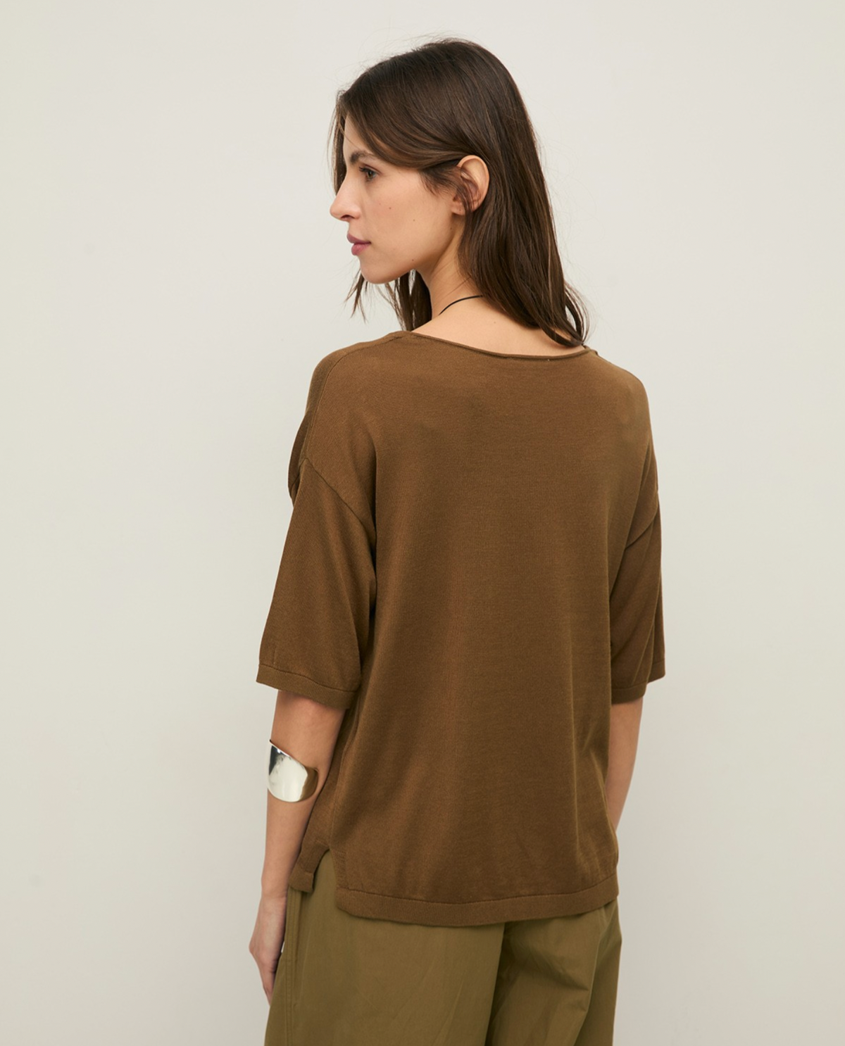 Yerse - Kurzärmliger Pullover mit V-Ausschnitt