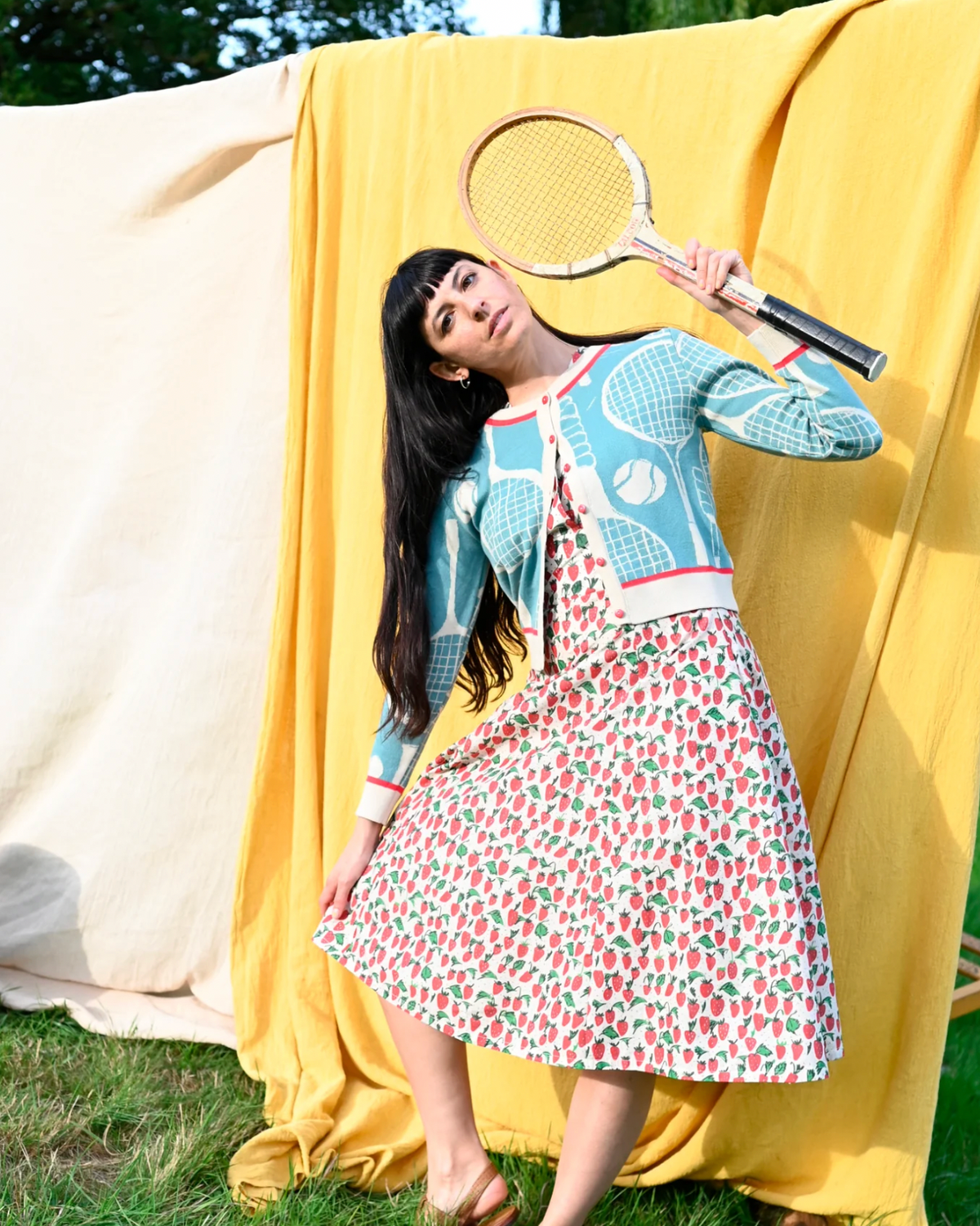 PALAVA - Cardigan Vera Teal Tennis