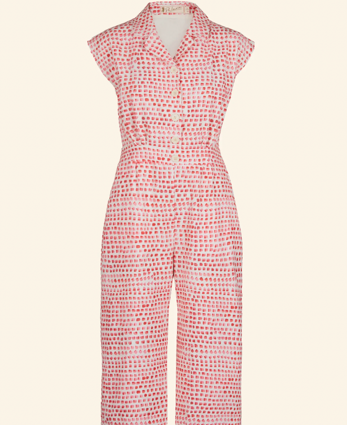PALAVA - Francesca Jumpsuit Pink Thumb Print