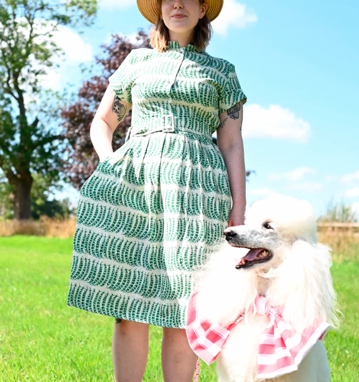 Palava - Kleid Louise Green Peas