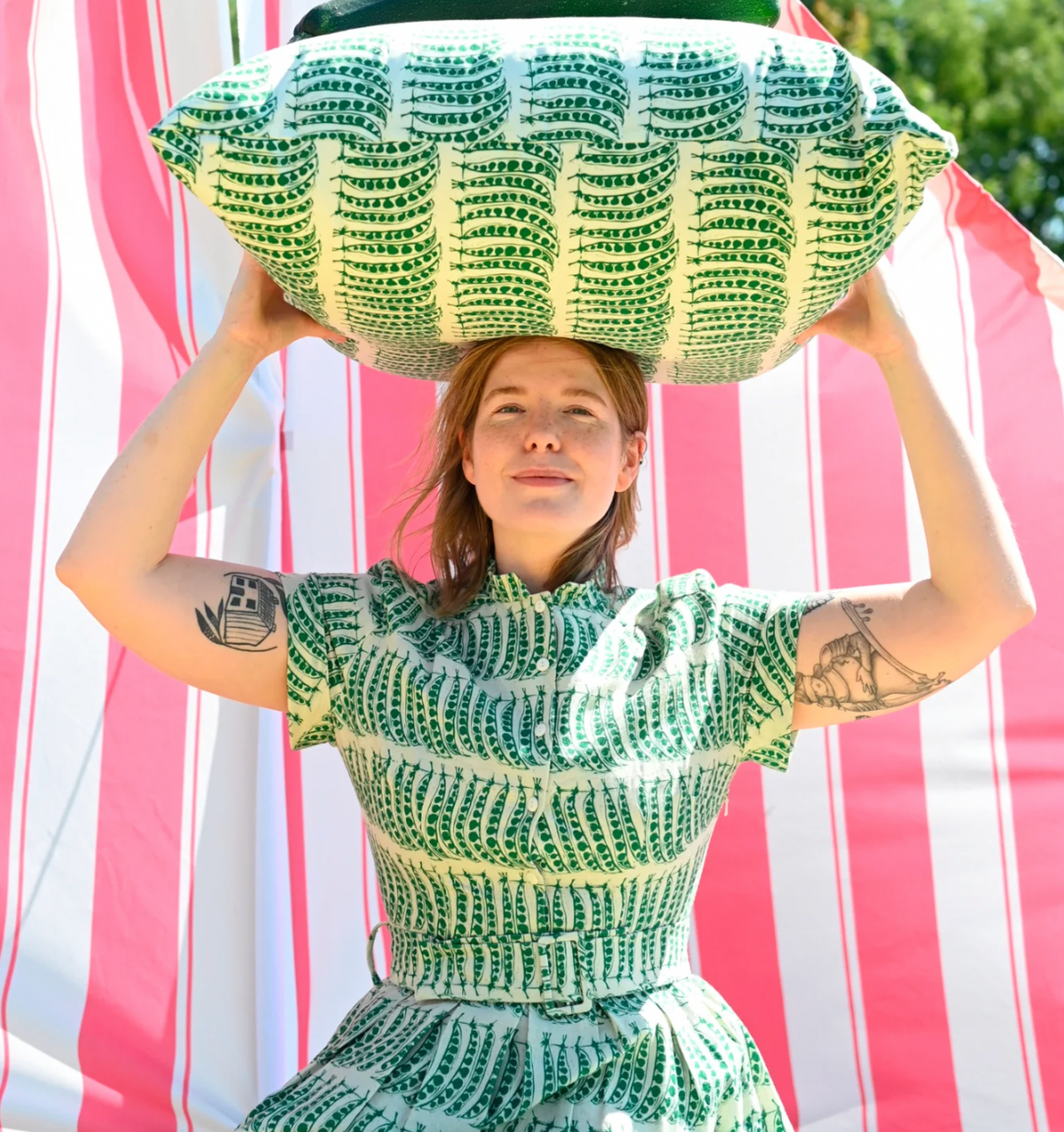 Palava - Kleid Louise Green Peas
