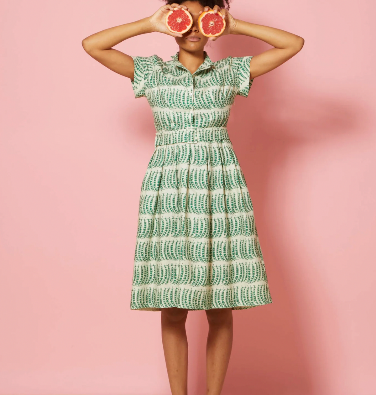 Palava - Kleid Louise Green Peas