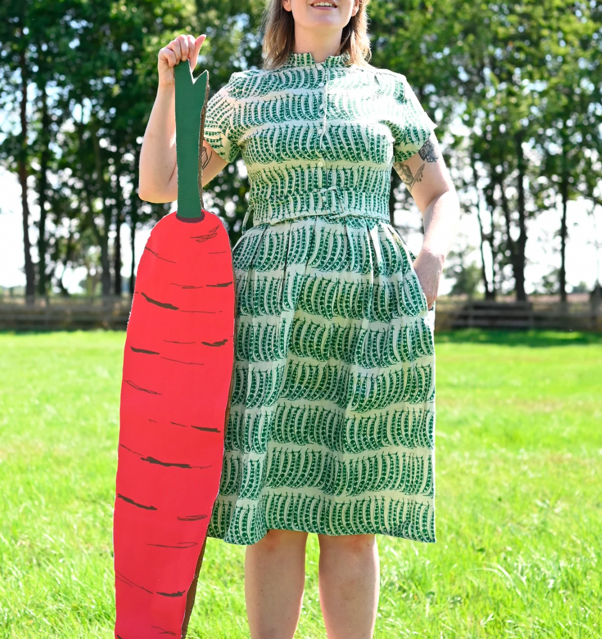 Palava - Kleid Louise Green Peas
