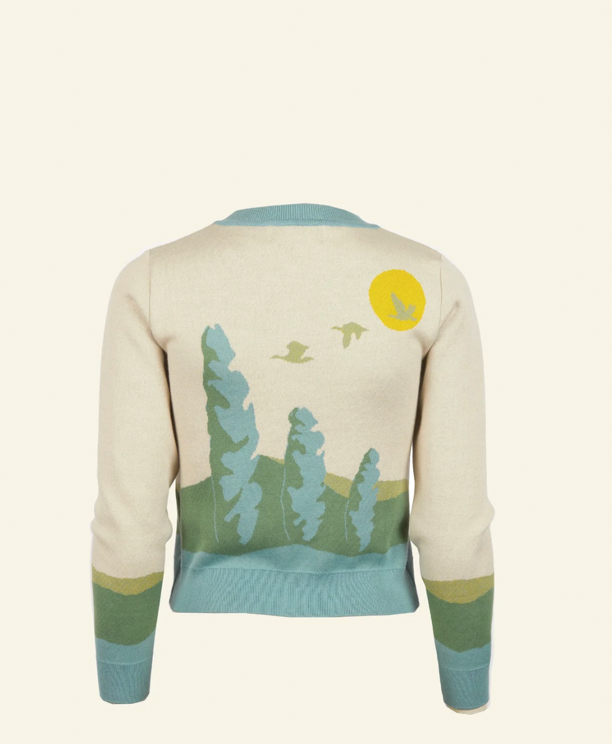 PALAVA - Cardigan Vera Cream Flying Geese