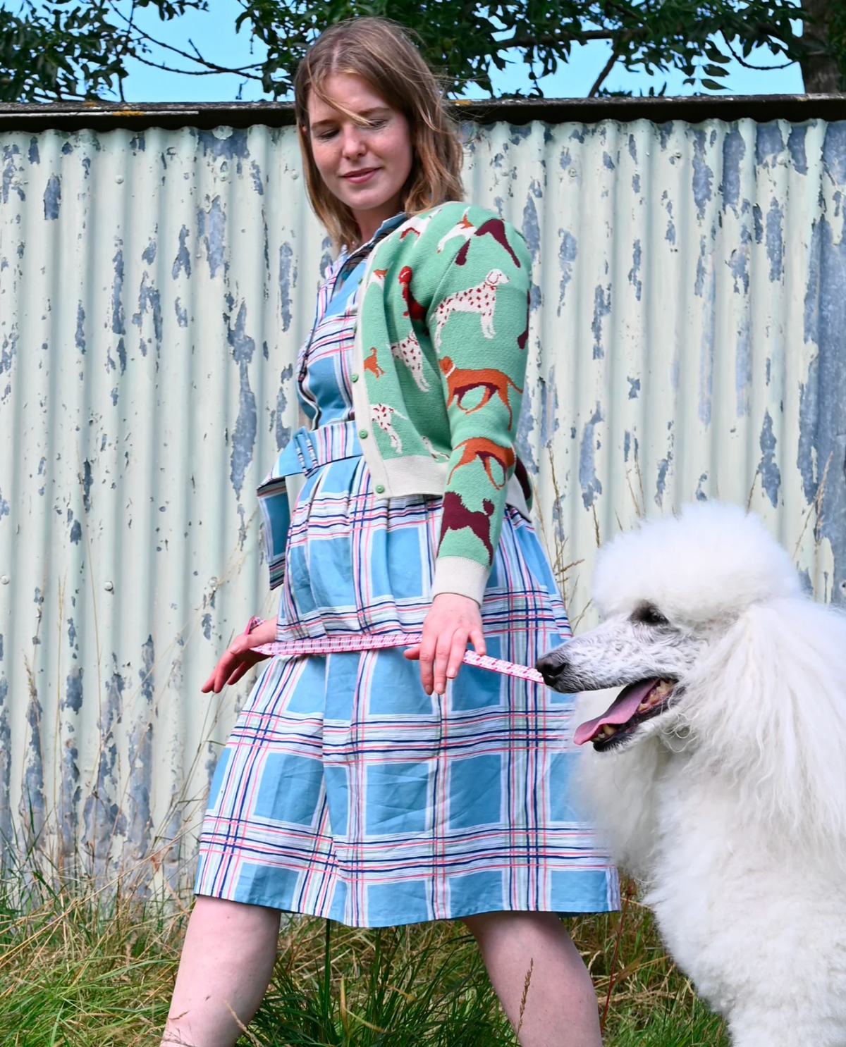 Palava - Kleid Louise Teal Checks