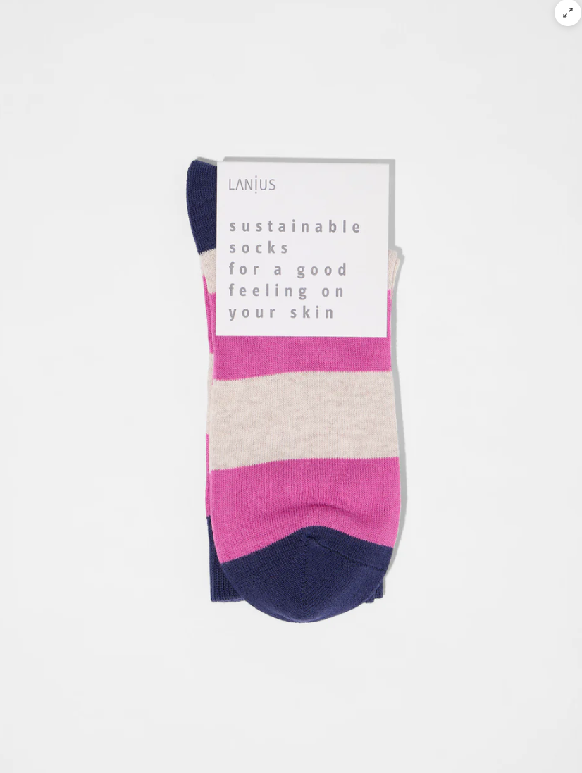Lanius - Socken mit Blockstreifen
