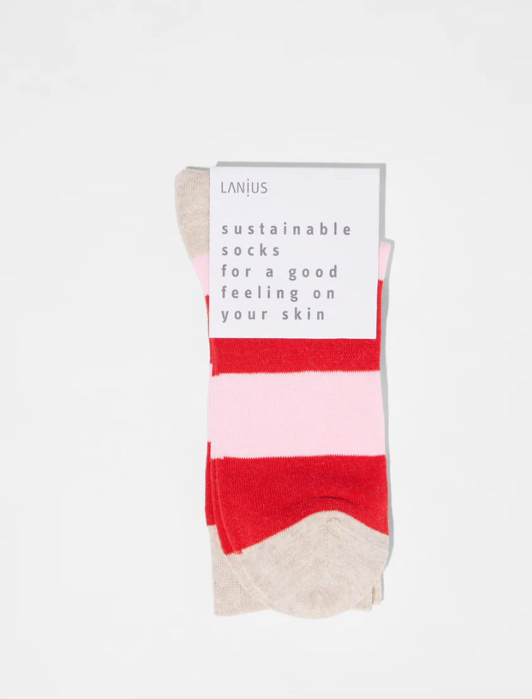 Lanius - Socken mit Blockstreifen