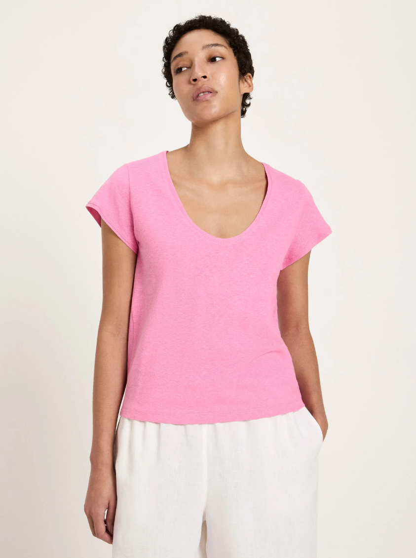 Lanius - Shirt mit tiefem Ausschnitt OCS