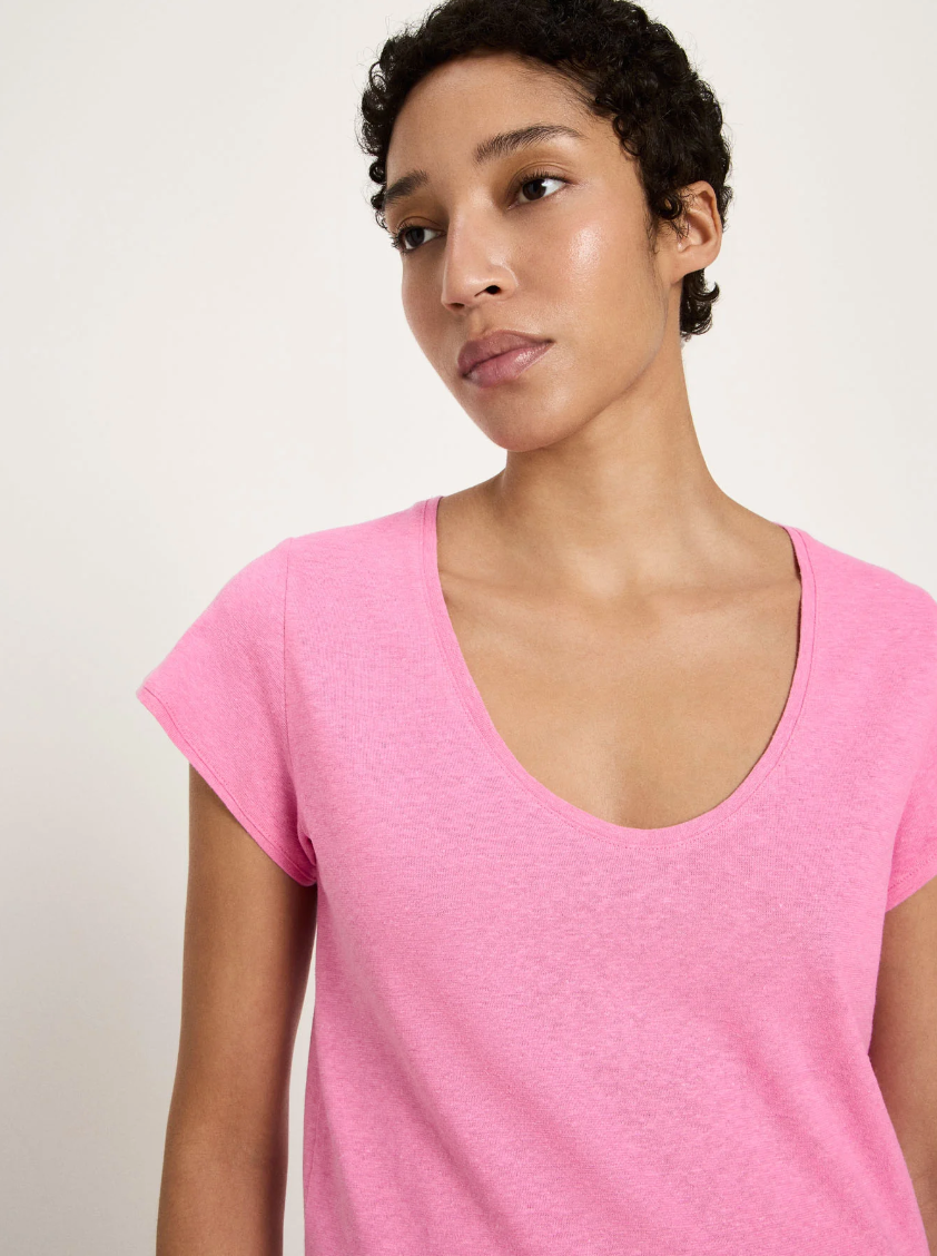 Lanius - Shirt mit tiefem Ausschnitt OCS