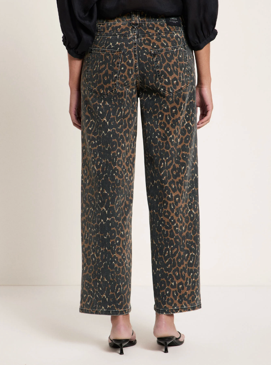 Lanius - Relaxed Jeans GOTS Print Leo