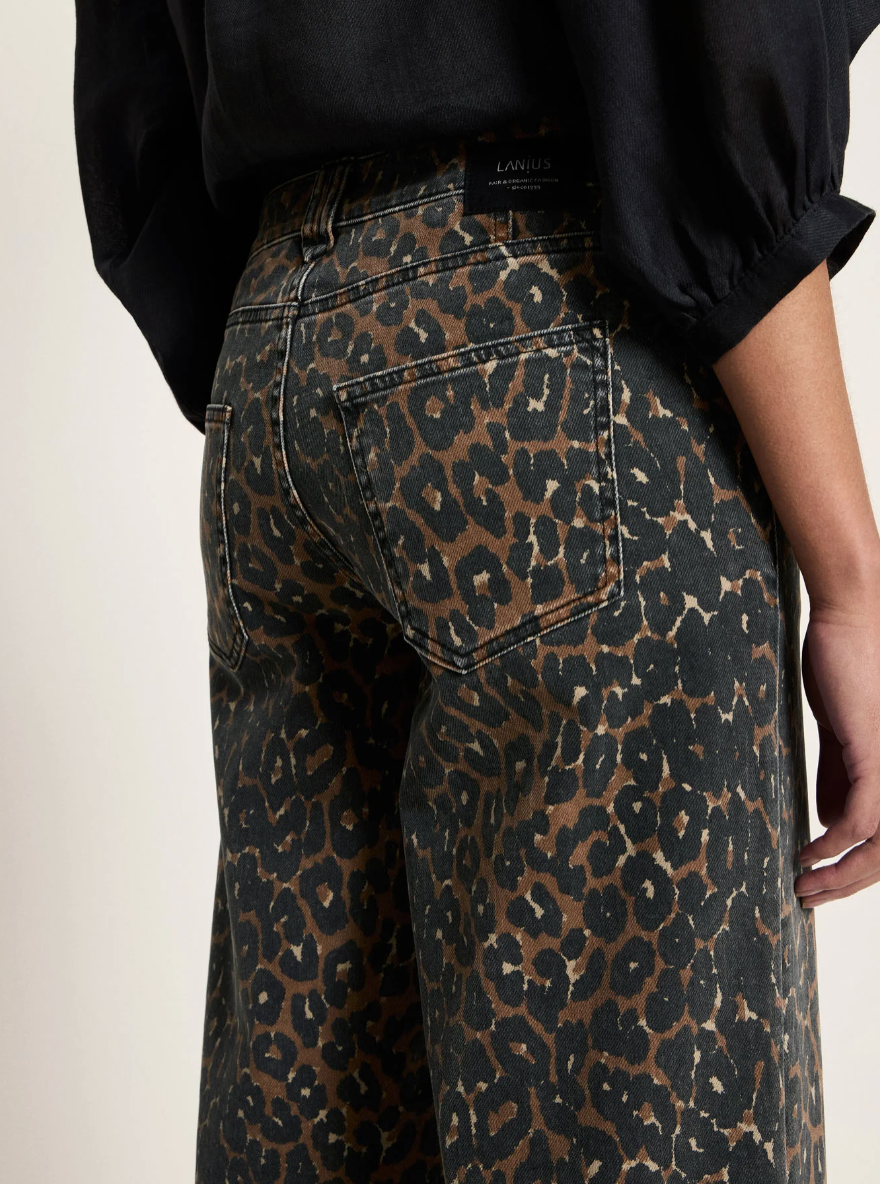 Lanius - Relaxed Jeans GOTS Print Leo