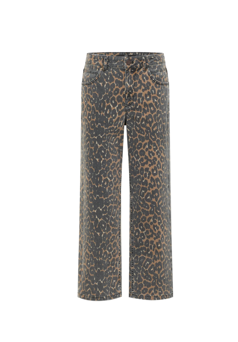 Lanius - Relaxed Jeans GOTS Print Leo