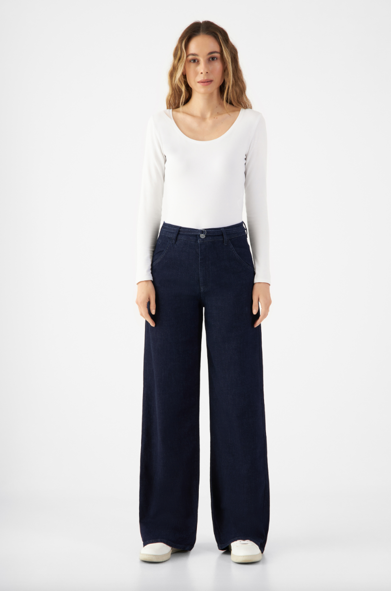 Dawn - Blink Wide Barrel Soft Denim Classic Cropped