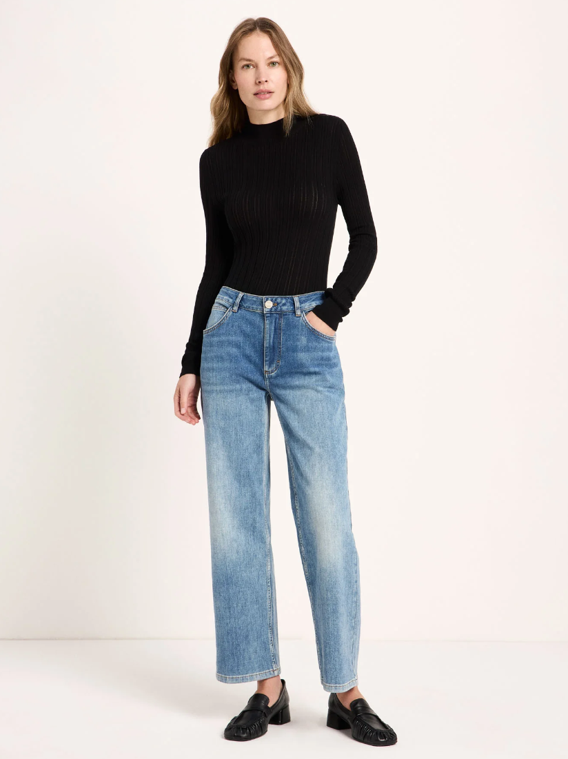 Lanius - Straight Jeans "Sage" GOTS