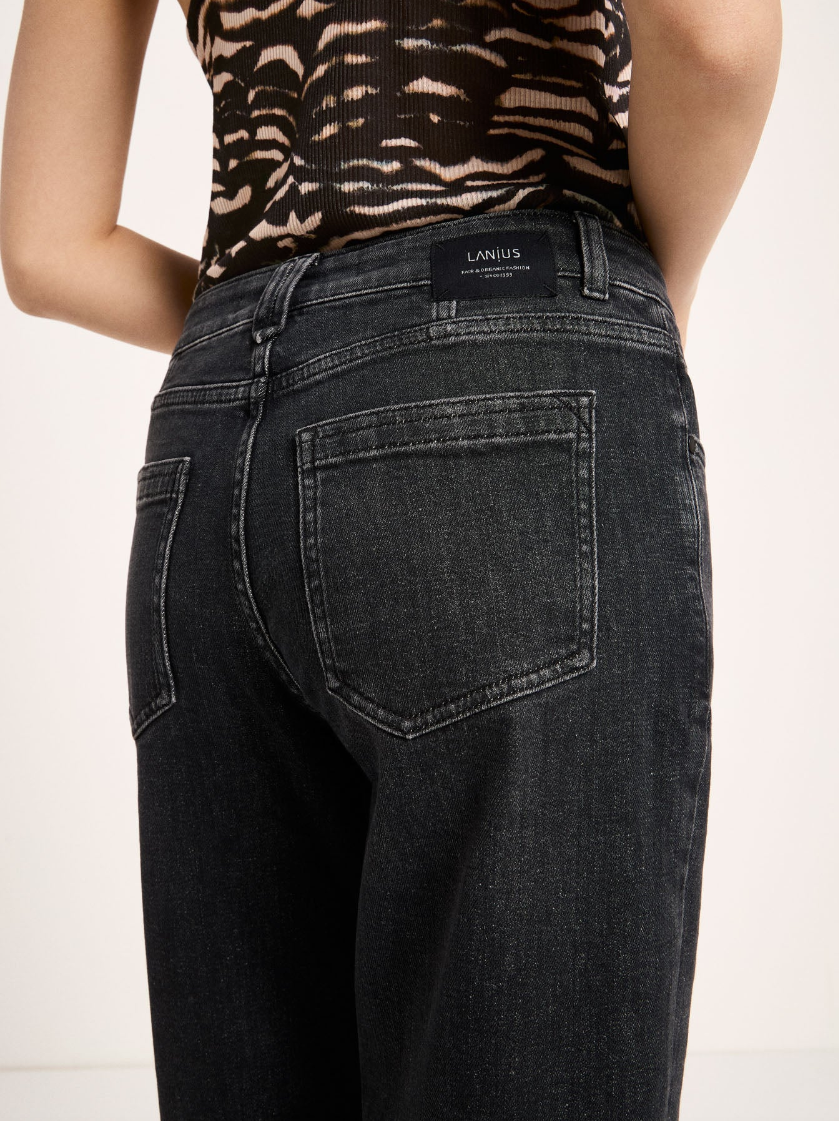 Lanius - Straight Jeans "Sage" GOTS