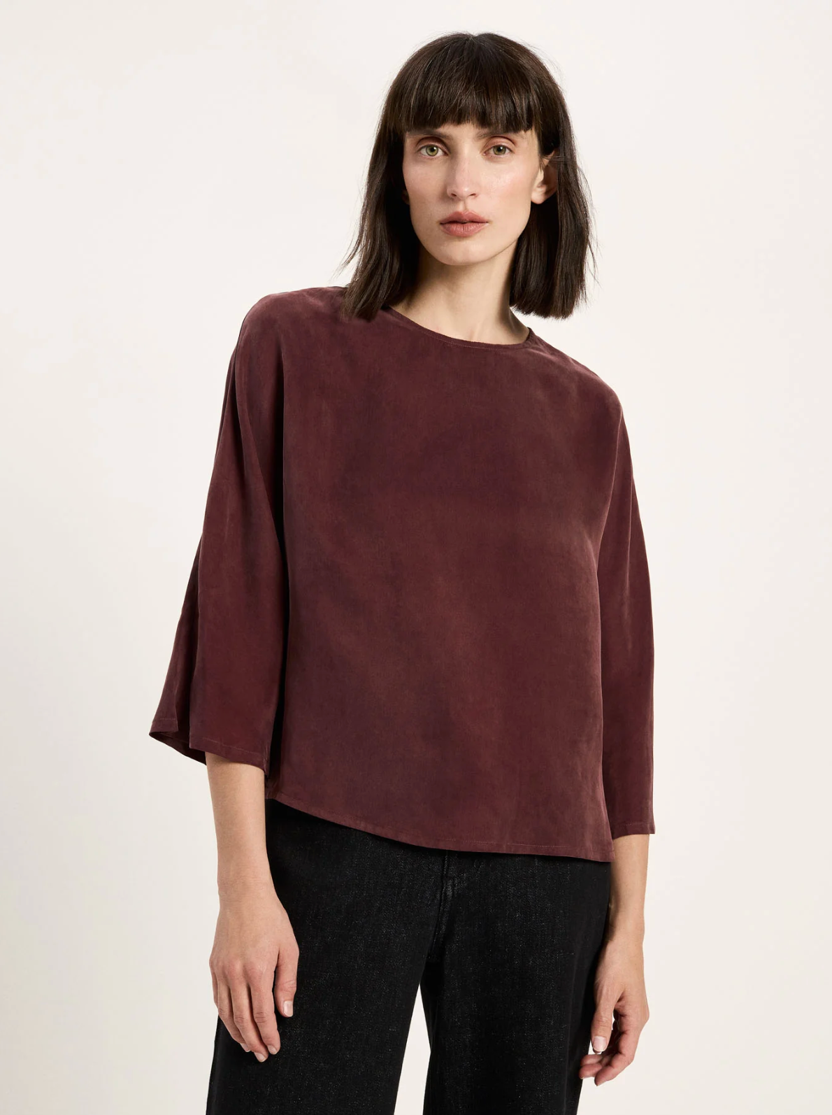 Lanius - 3/4 Arm Bluse aus Cupro