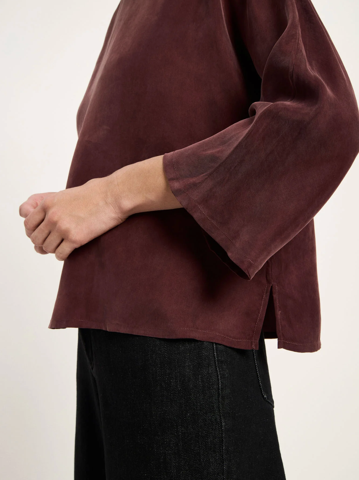 Lanius - 3/4 Arm Bluse aus Cupro