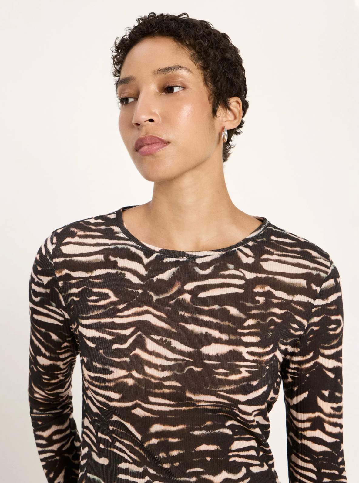 Lanius - Langarmshirt aus Tencel
