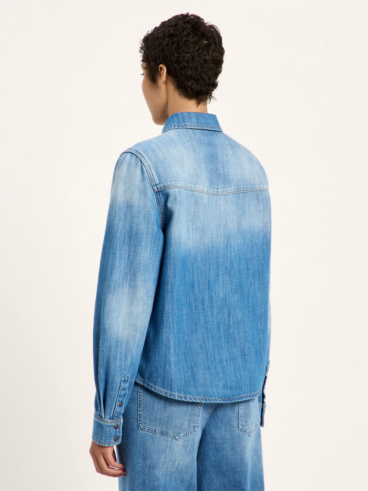 Lanius - Jeansbluse GOTS