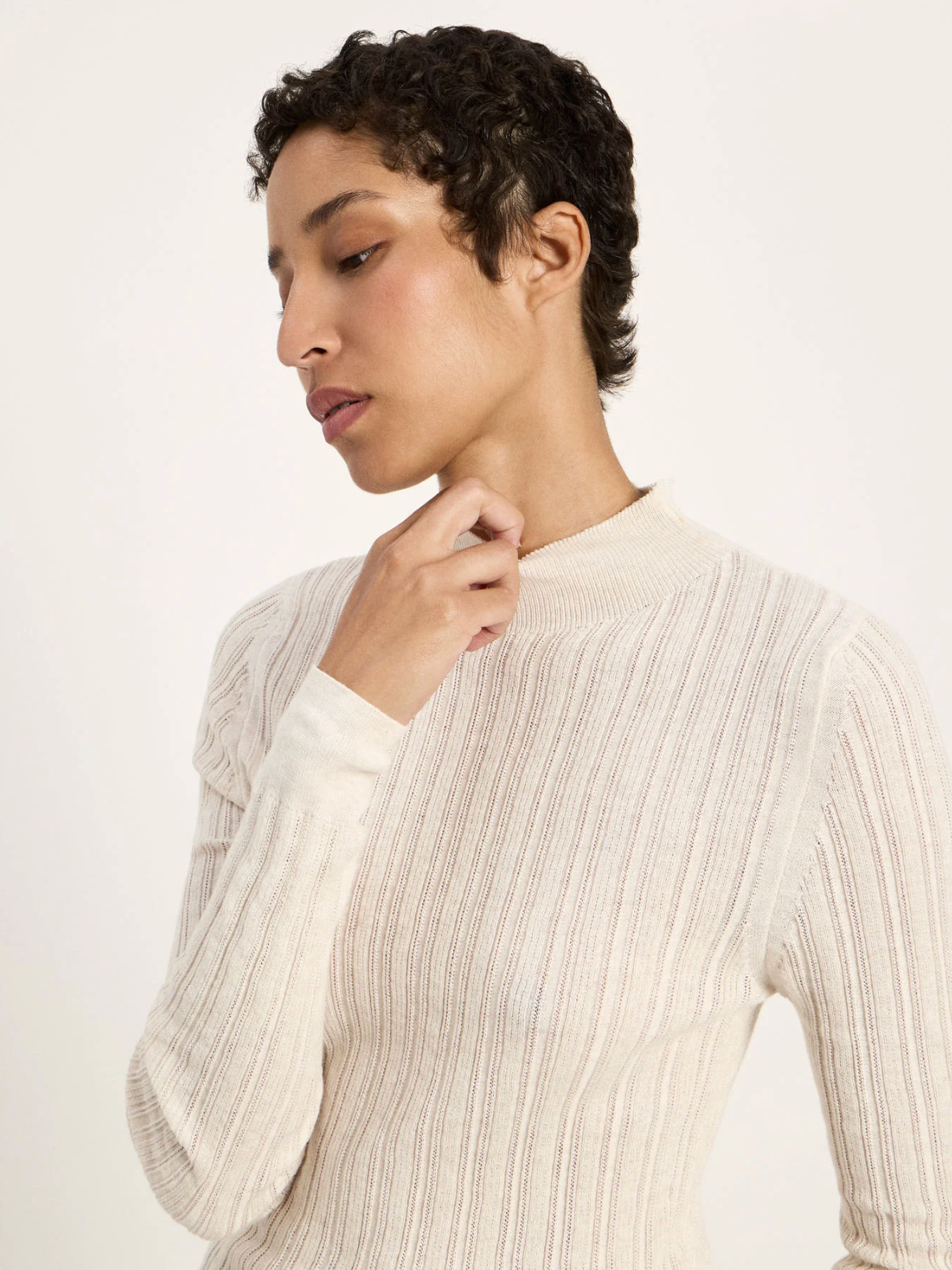 Lanius - Rollkragenpullover GOTS