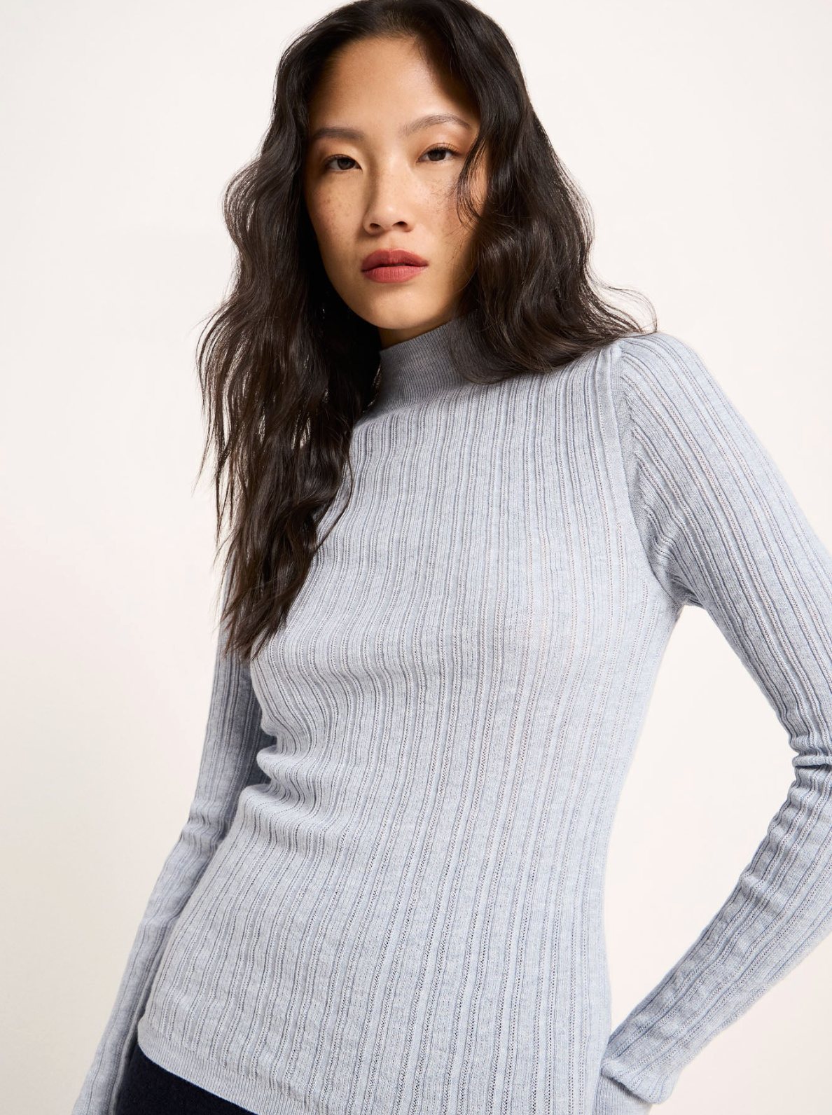Lanius - Rollkragenpullover GOTS