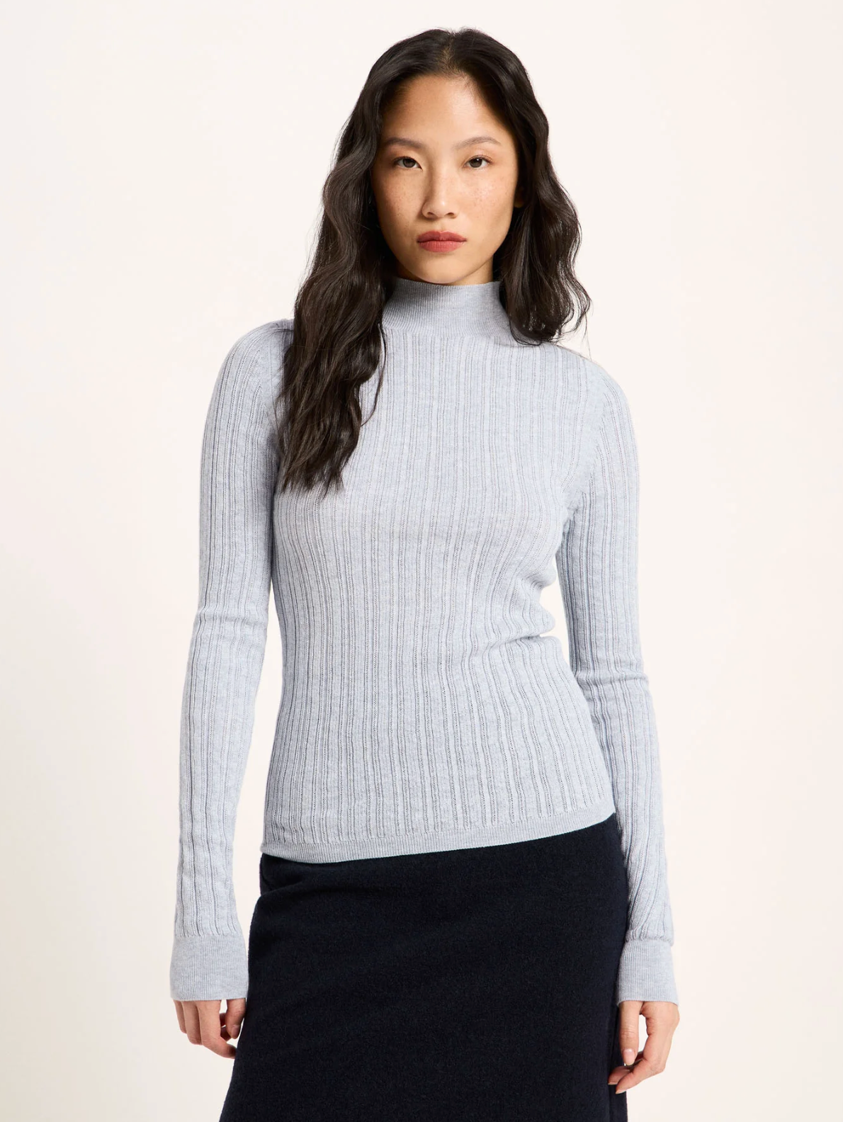 Lanius - Rollkragenpullover GOTS