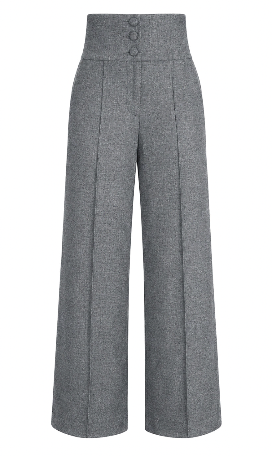 Femkit - Hose Bonny Fischgrät-Grau