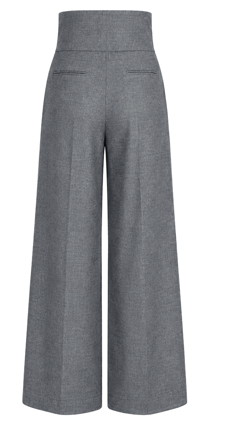 Femkit - Hose Bonny Fischgrät-Grau