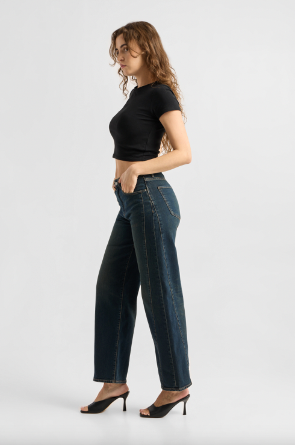 Dawn - Ash Barrel Leg Minimal Stretch Cutline