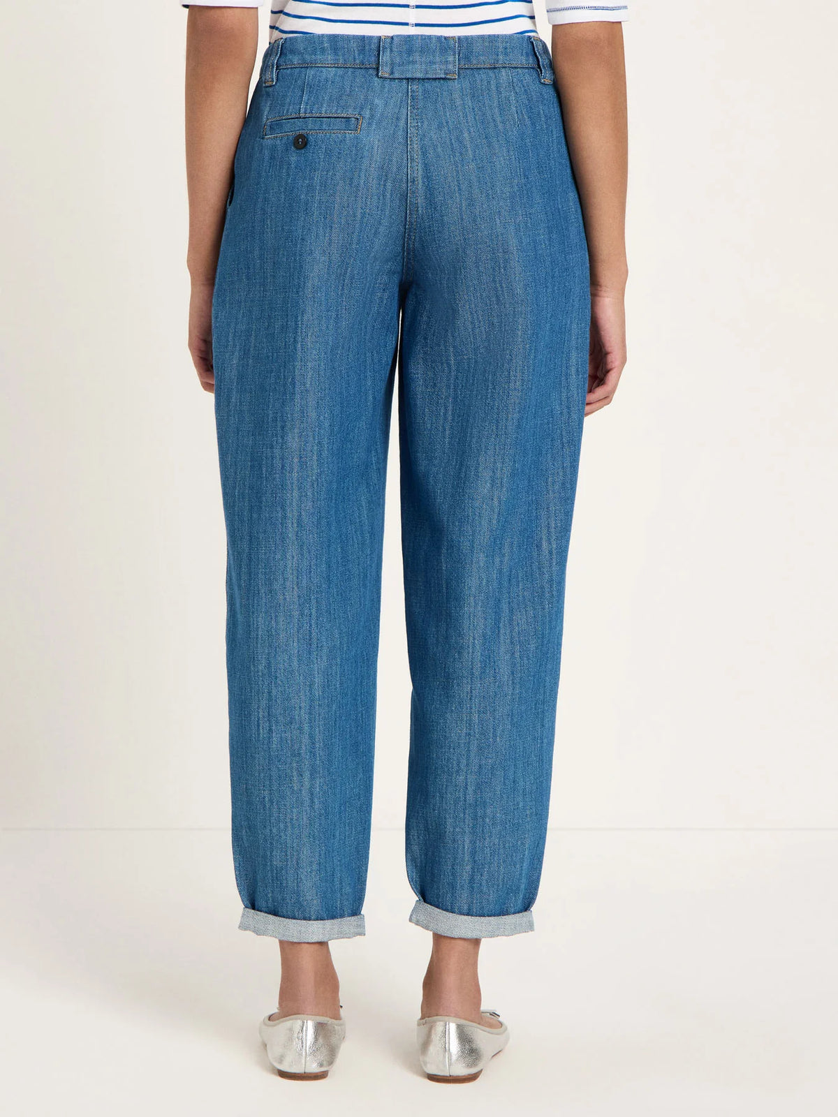 Lanius - Jeans mit Bundfalte GOTS