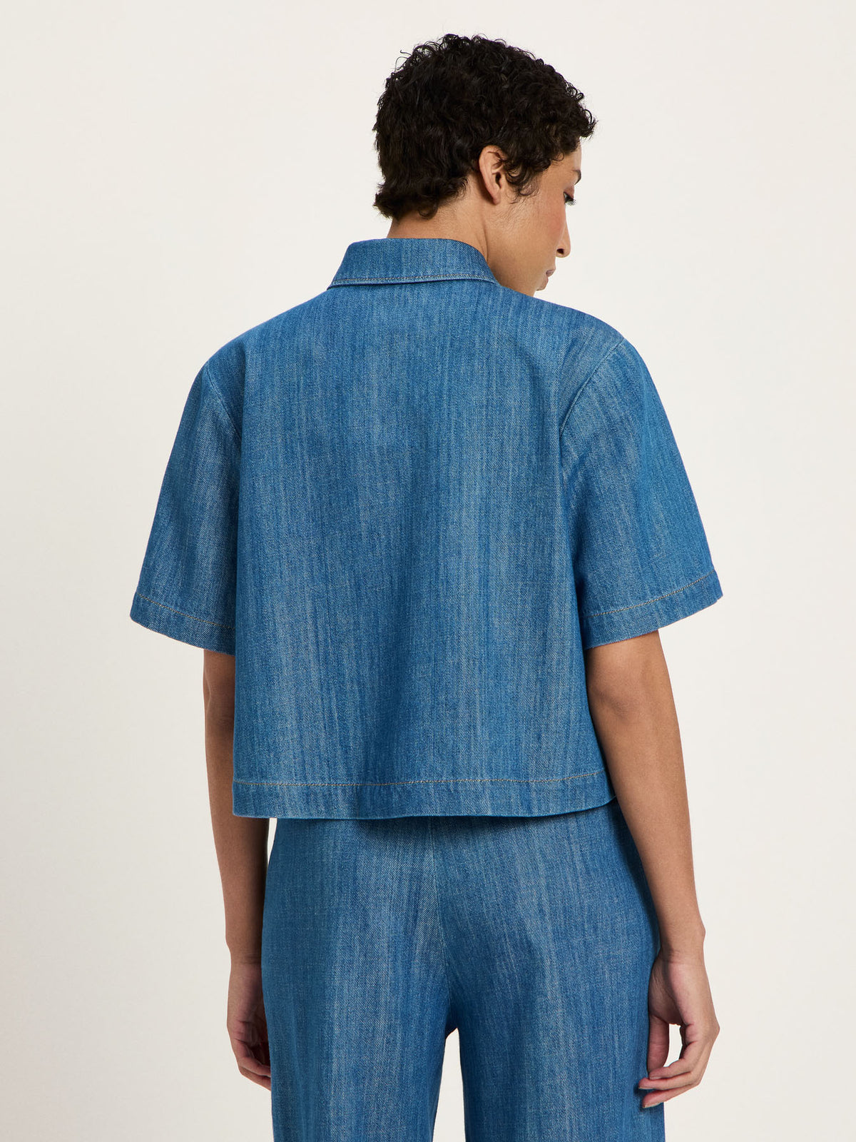 Lanius - Jeansshirt GOTS