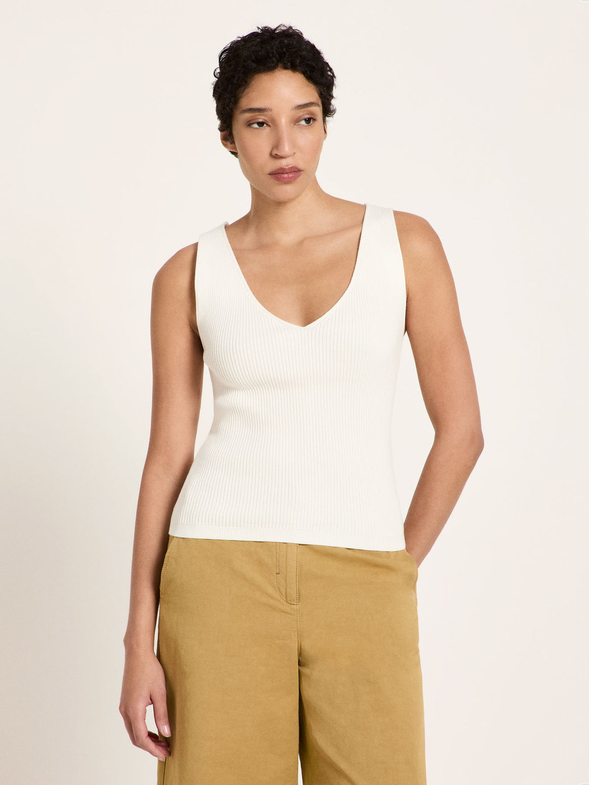 Lanius - Rippenstricktop GOTS