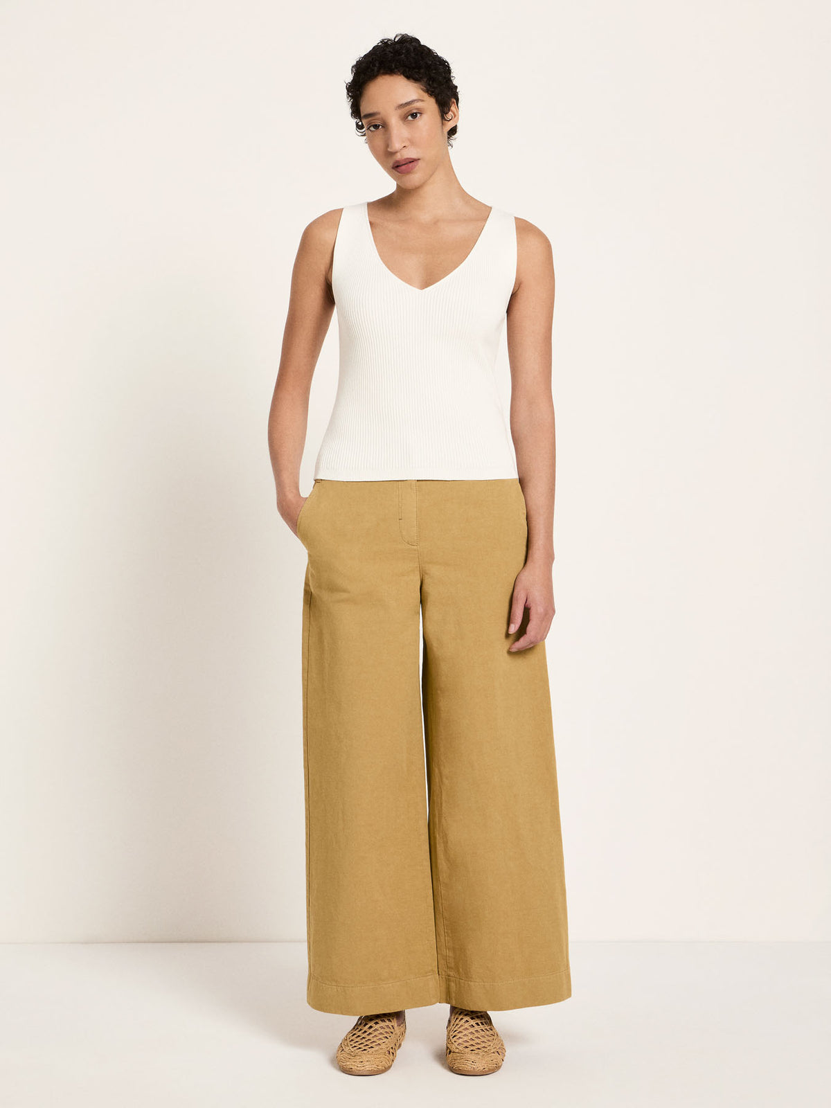 Lanius - Rippenstricktop GOTS