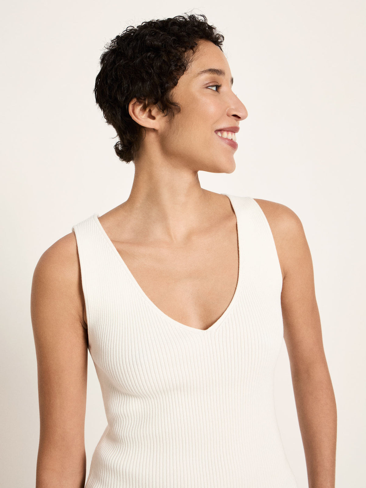 Lanius - Rippenstricktop GOTS