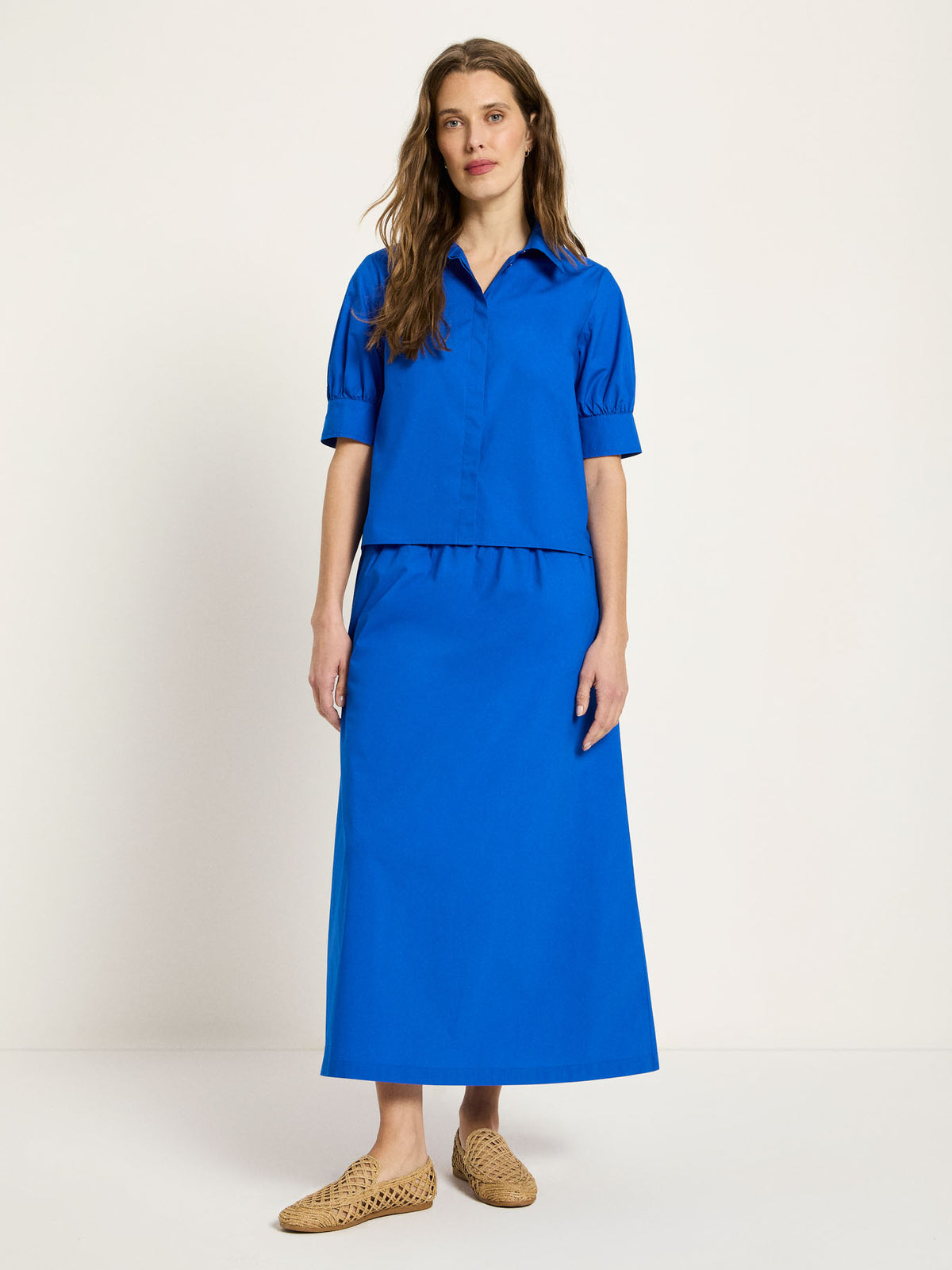 Lanius - Bluse mit Puffärmeln GOTS