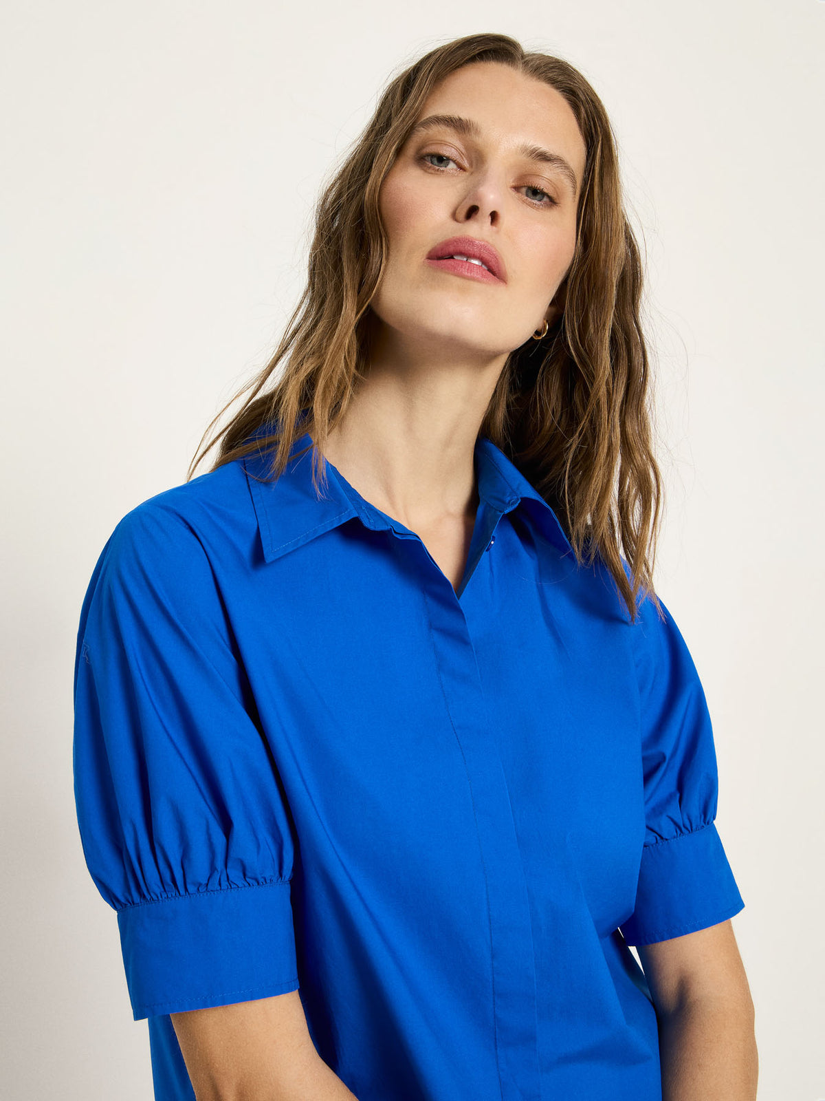 Lanius - Bluse mit Puffärmeln GOTS