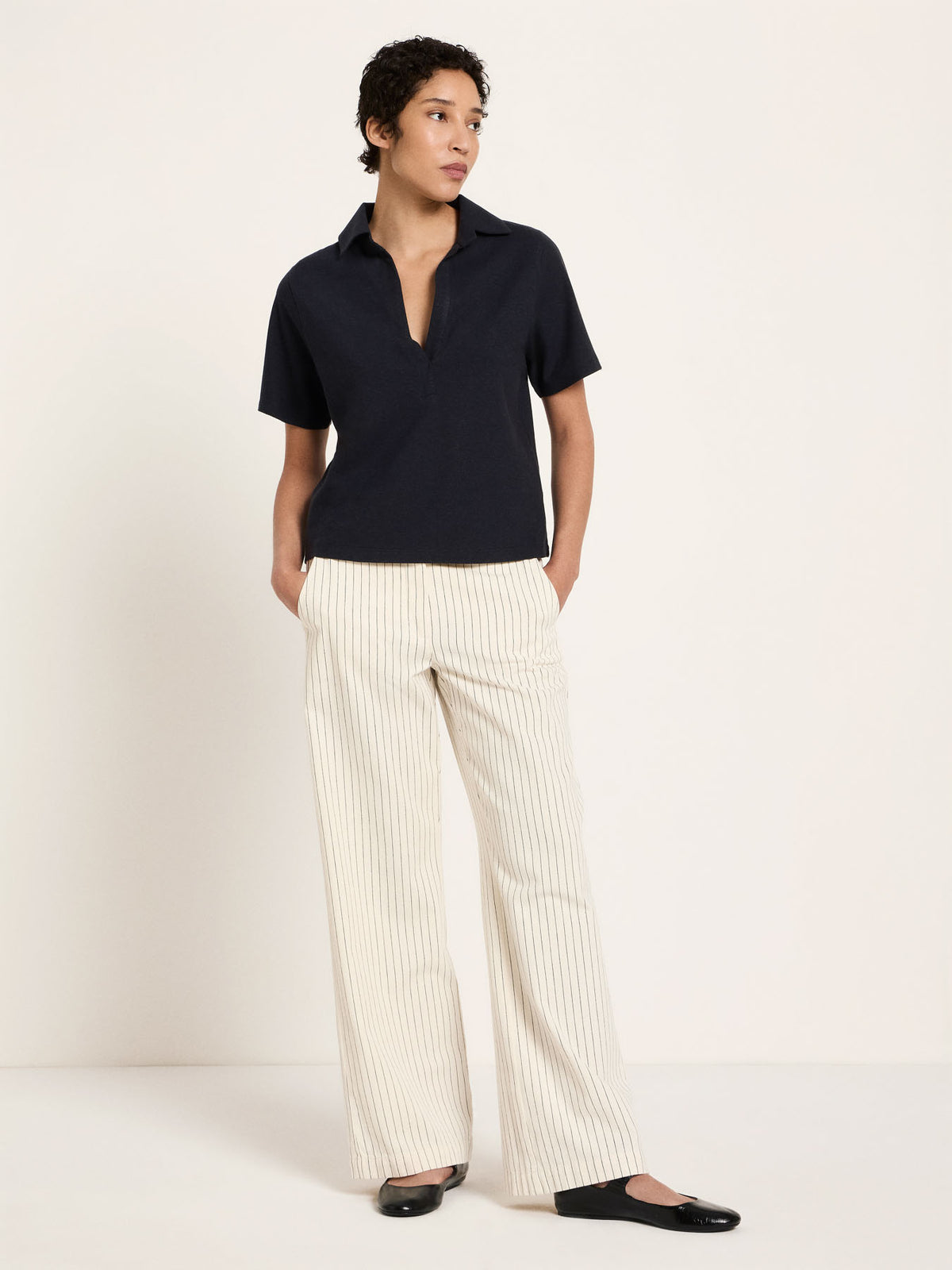 Lanius - Shirt mit Polo Kragen OCS