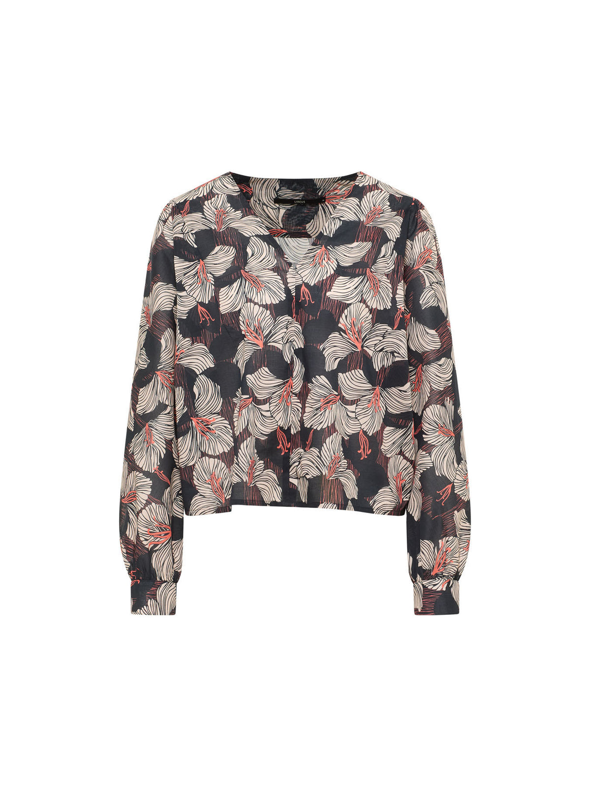 Lanius - Bluse mit Kräuseln GOTS