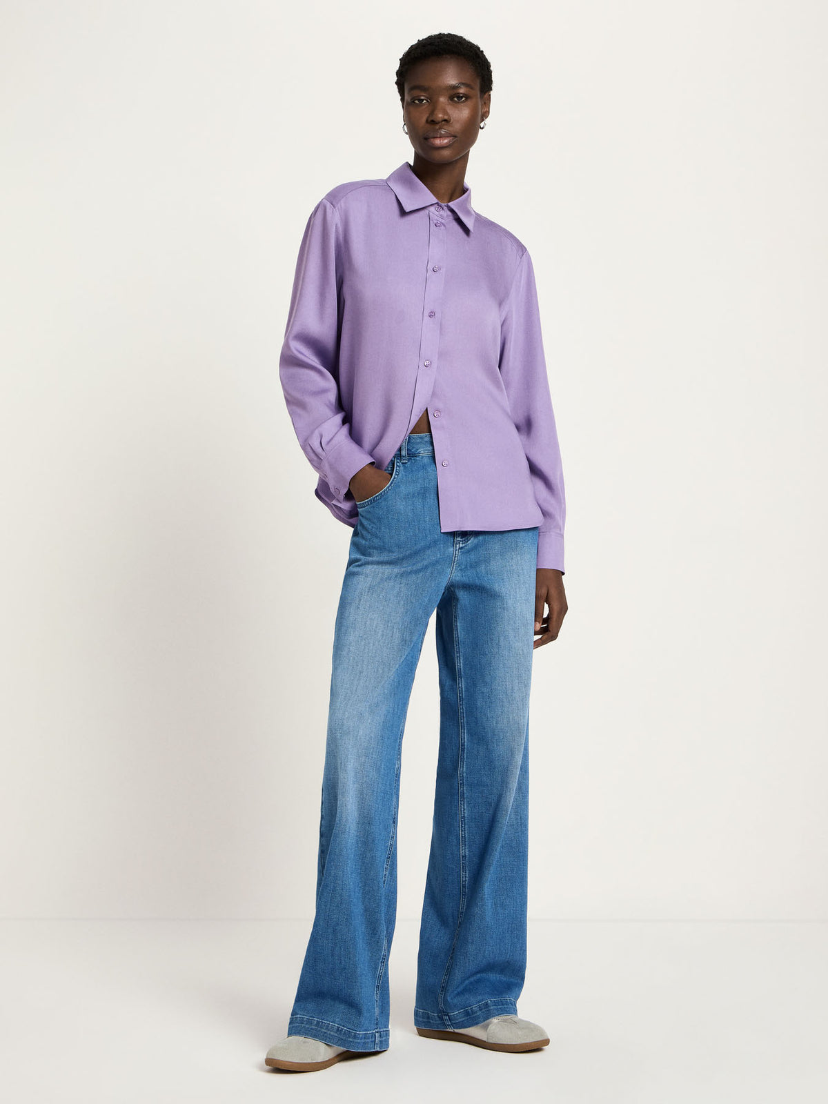 Lanius - Hemdbluse aus TENCEL™