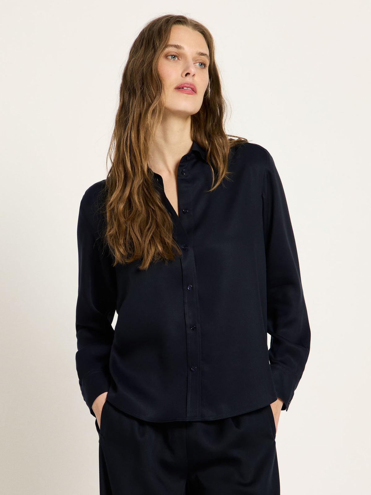 Lanius - Hemdbluse aus TENCEL™