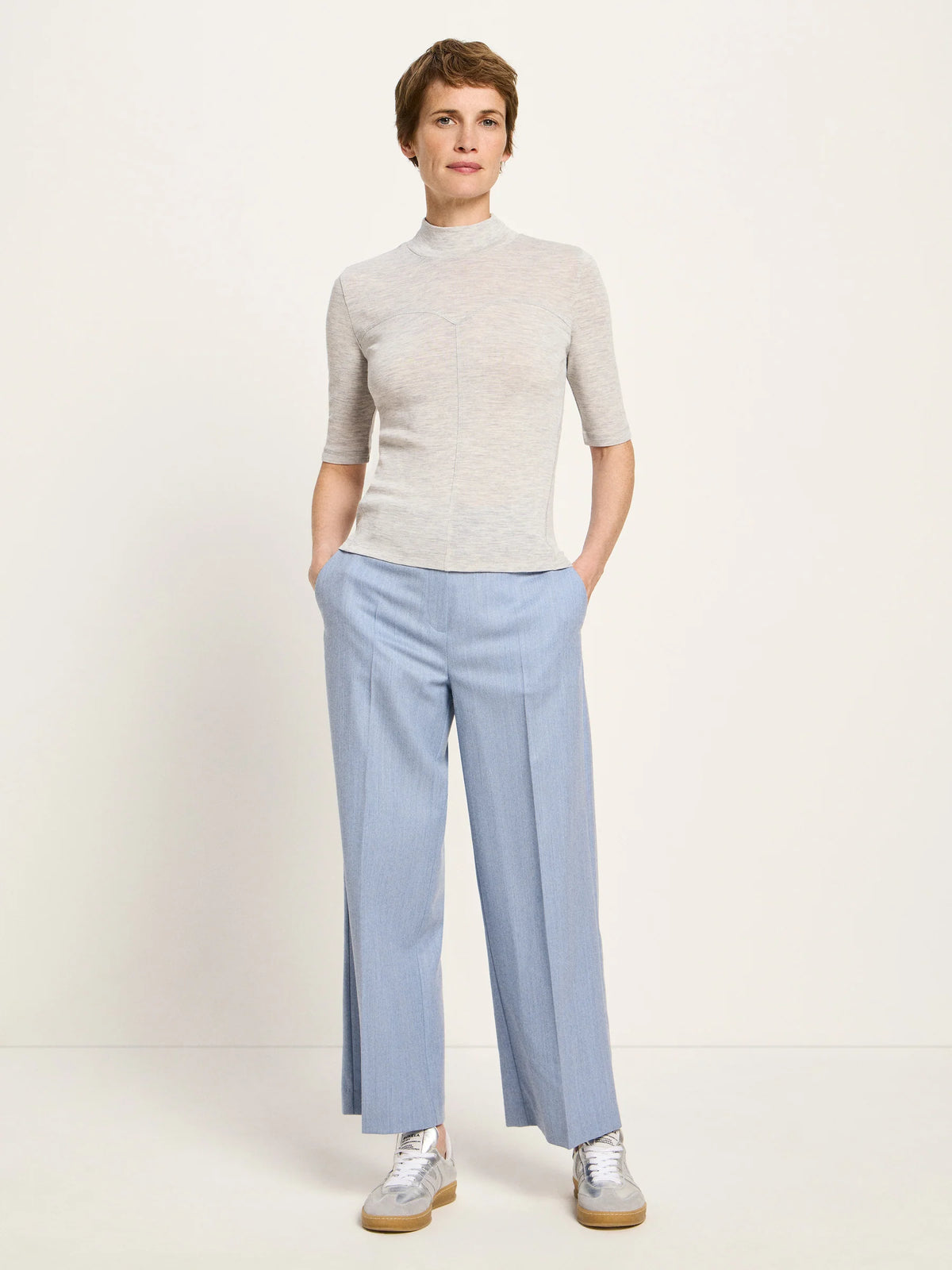 Lanius - Halbarmshirt GOTS