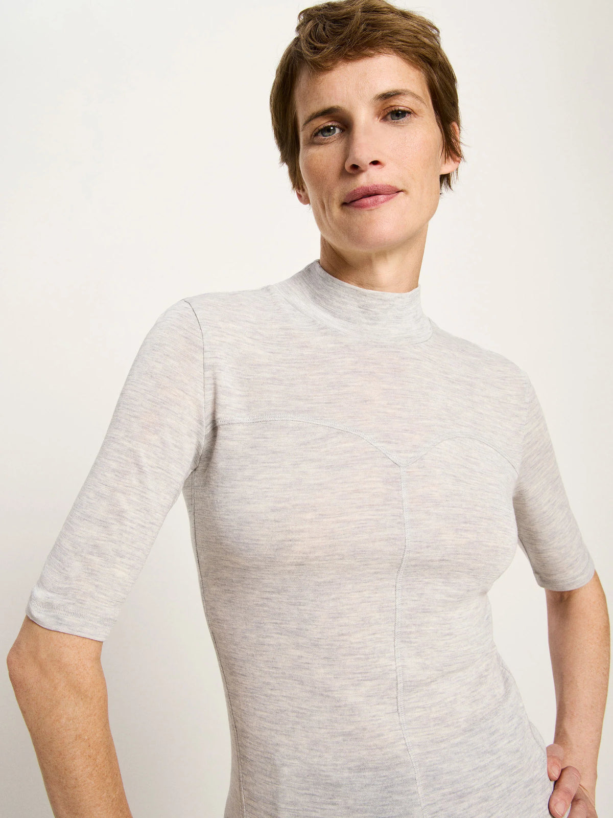 Lanius - Halbarmshirt GOTS