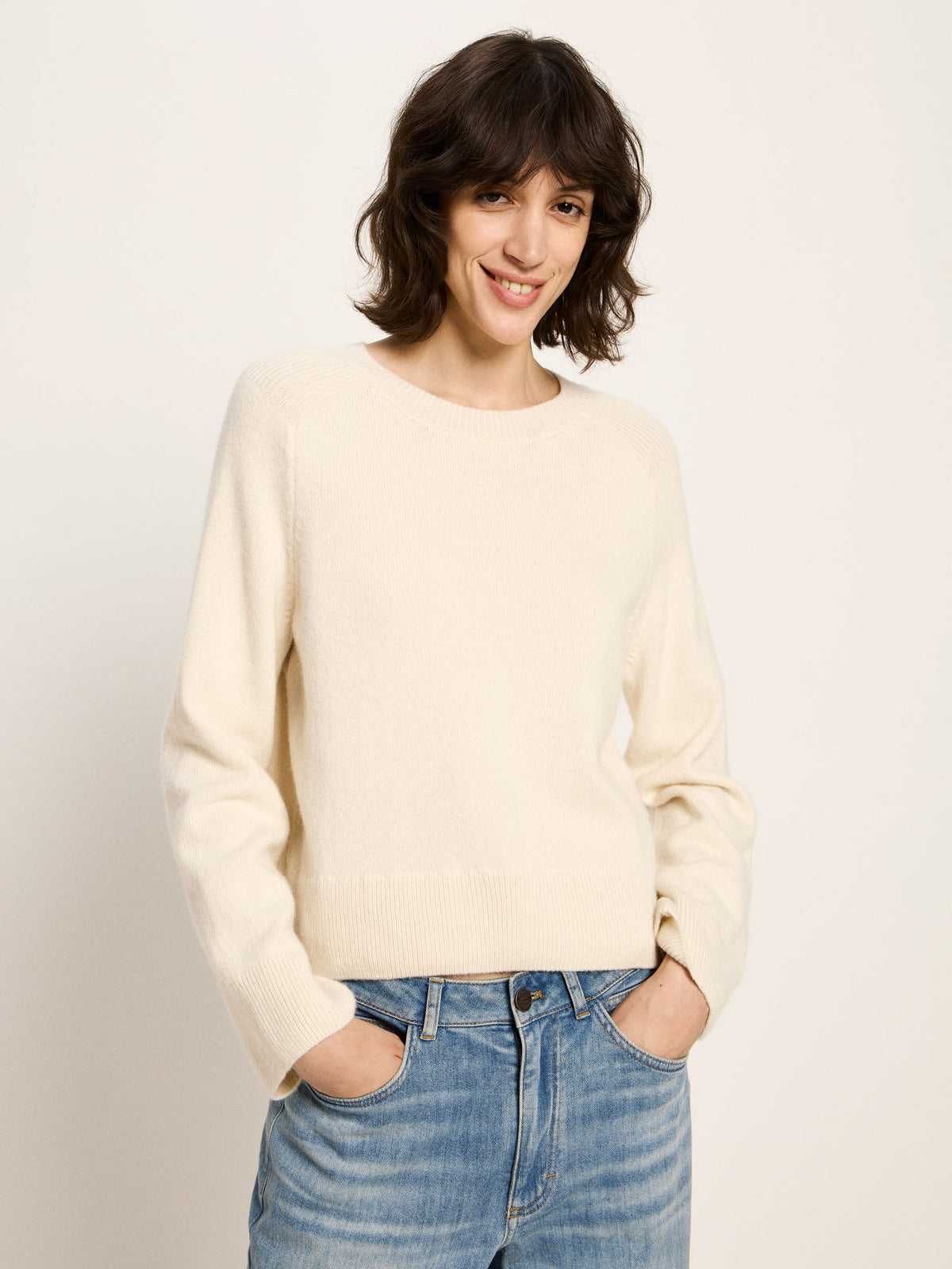 Lanius - Cropped Pullover GOTS