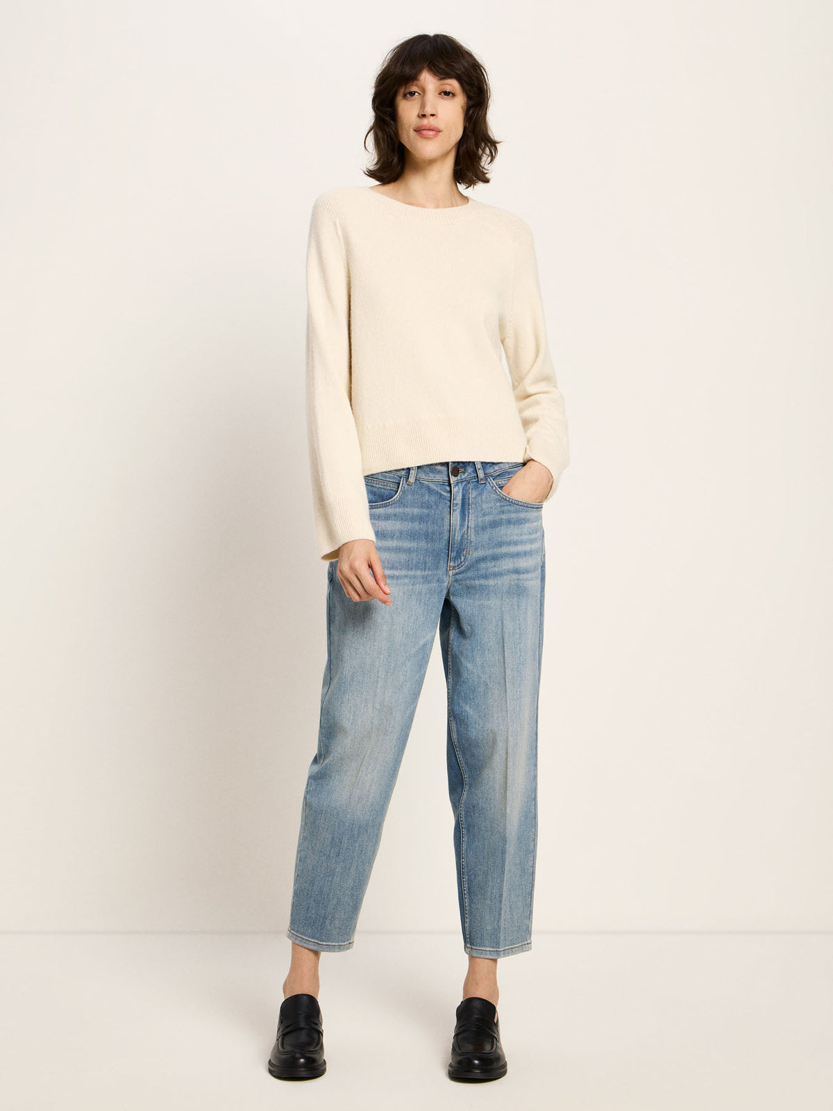 Lanius - Cropped Pullover GOTS