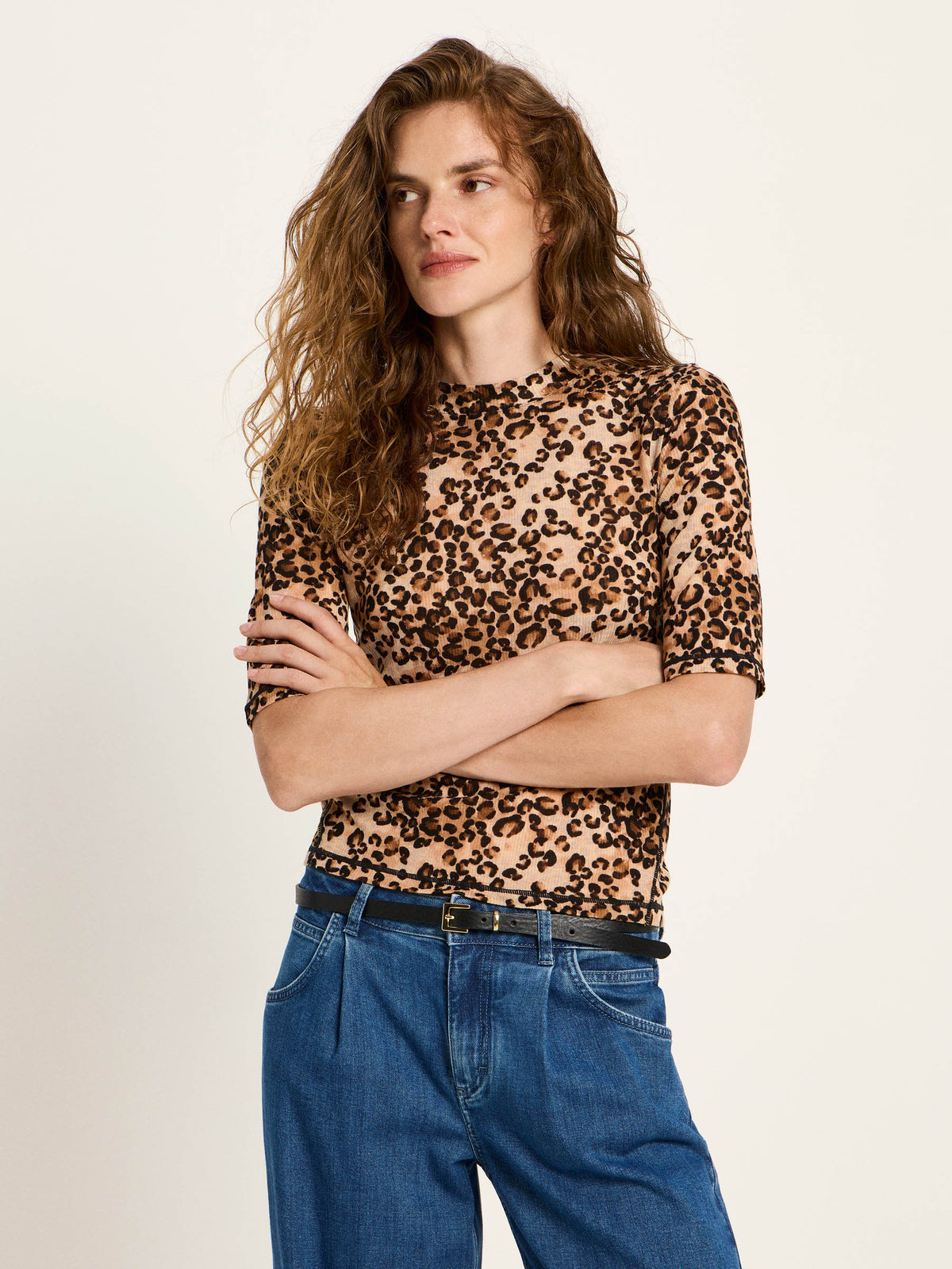 Lanius - Stehkragenshirt aus Tencel