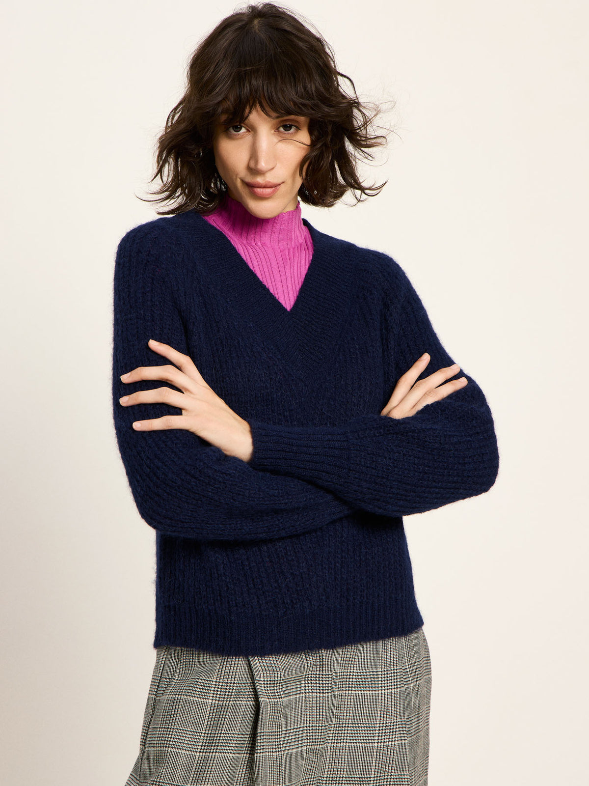 Lanius - Pullover mit V-Ausschnitt