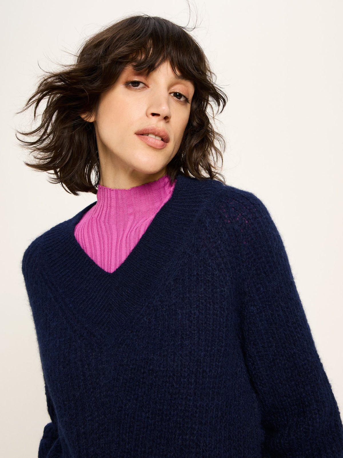 Lanius - Pullover mit V-Ausschnitt