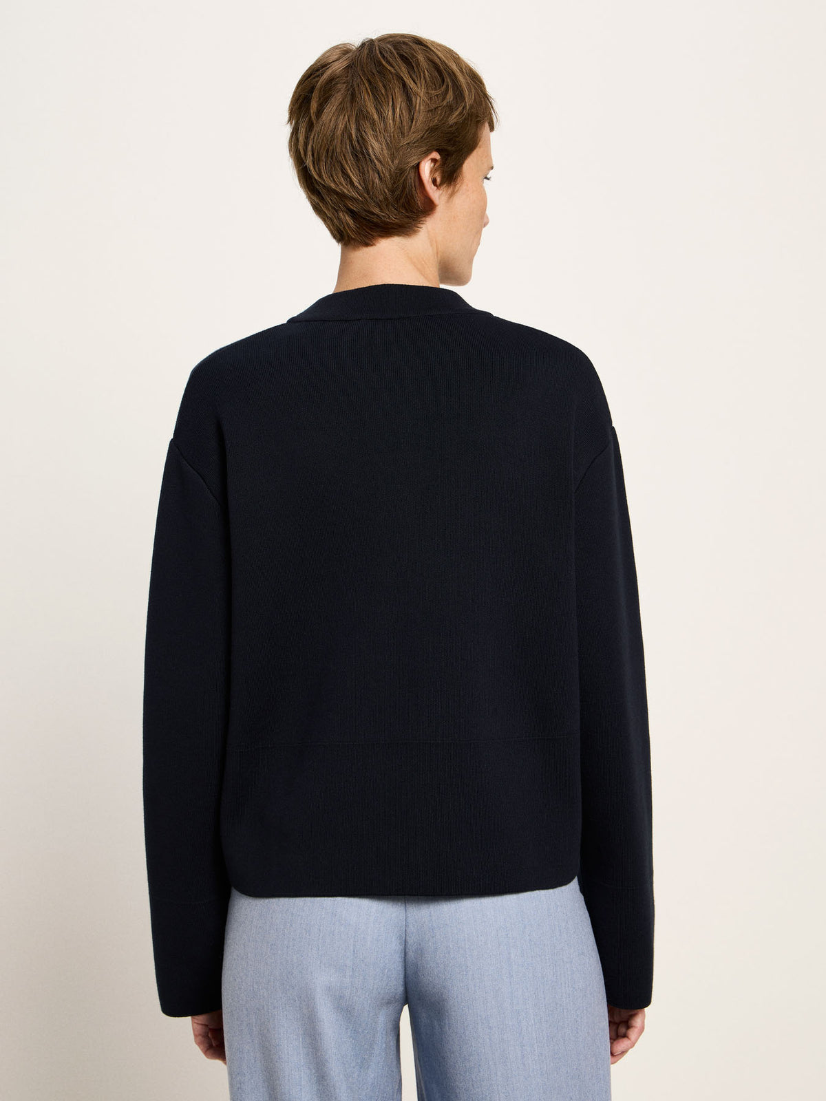 Lanius - Strickjacke mit Reißverschluss GOTS